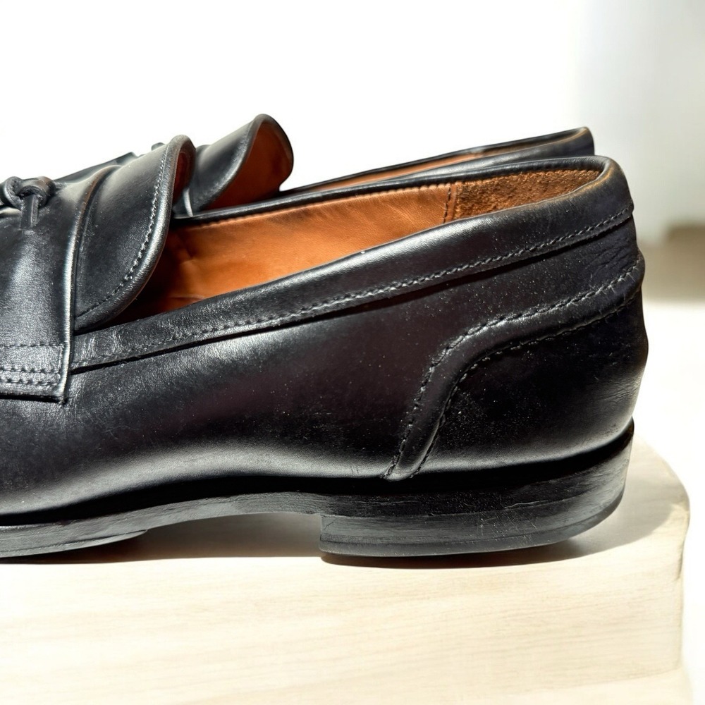 Allen Edmonds Newport Black Mens US 10.5 D Leather USA Kiltie Tassel Loafers EUC - Picture 7 of 12
